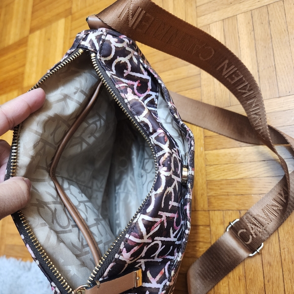 Calvin Klein Brown and Pink Women's Bag - Picture 5 of 6